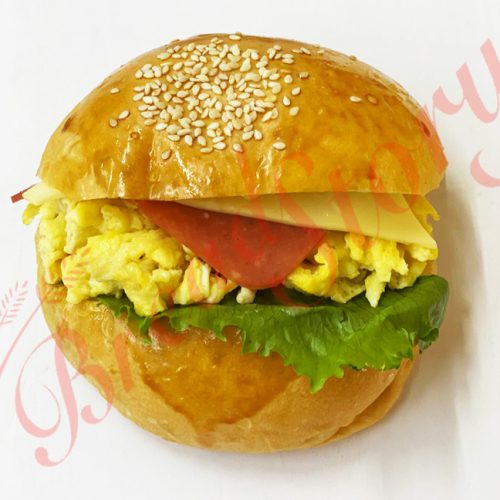 Scramble Egg Ham & Cheese Burger