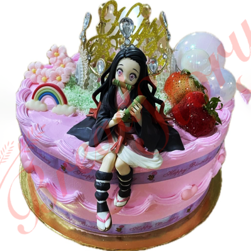 Demon Slayer(Nezuko) Cake